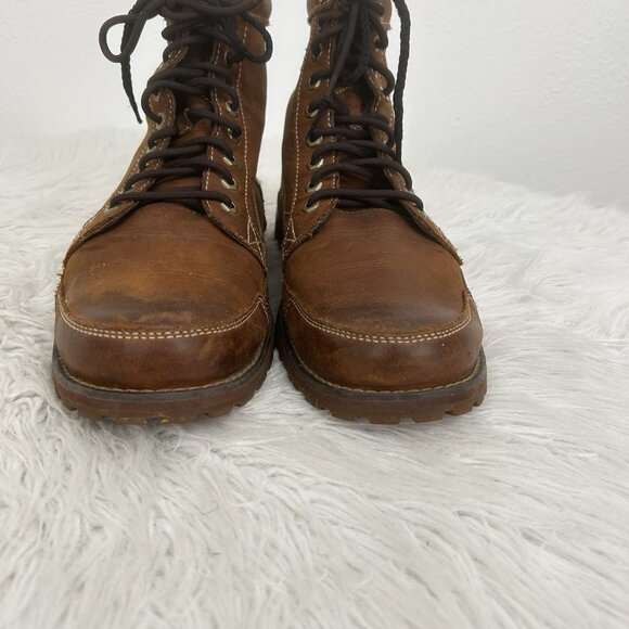 Timberland Earthkeepers Boots Men’s 11.5 Brown Leather Ankle 15551 6" Original - Picture 4 of 12